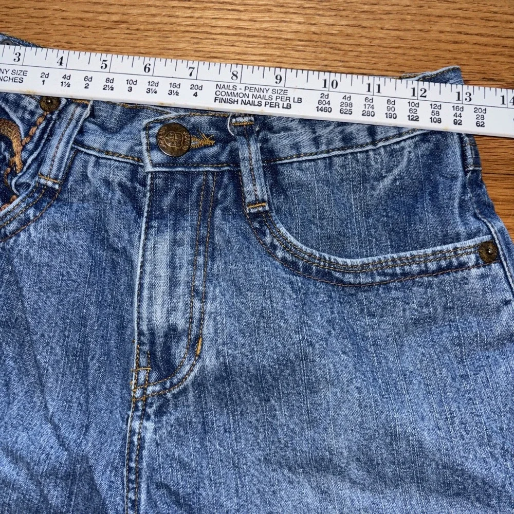 Vintage Paco Jean Company Baggy Y2K Wide Leg Jeans Size 16 Skater‎ Big Pockets
